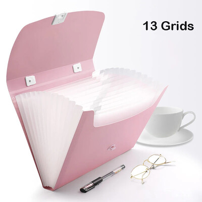 A4-es fájlcsomag Többfunkciós 13 rácsos mappa Kézi fájl mappa Szervező Tárolótartó Irodai dokumentumtároló eszközök