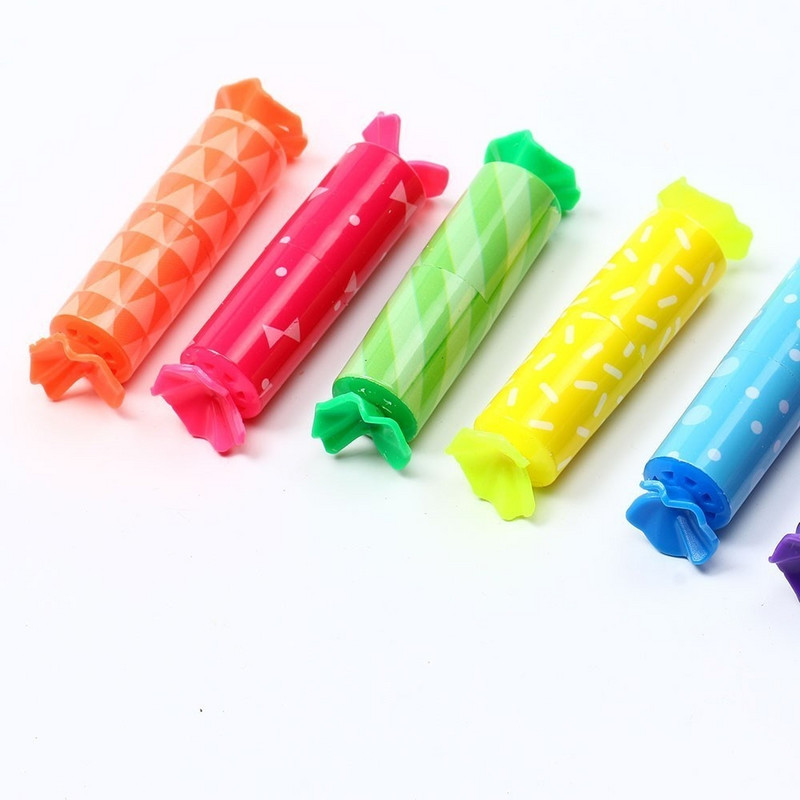 1 db Mini Candy Fluoreszkáló Kiemelő Toll Színes Marker Festék Aranyos Gyerekek Ajándék Iskolai Irodaszerek Irodaszerek Graffiti Rajz