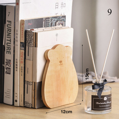 Nature Wooden Bookends Επιτραπέζιο ράφι Γραφείο Αξεσουάρ γραφείου για το σπίτι Αξεσουάρ Βιβλιοθήκη Βιβλιοθήκη Ξύλινα άκρα βιβλίων