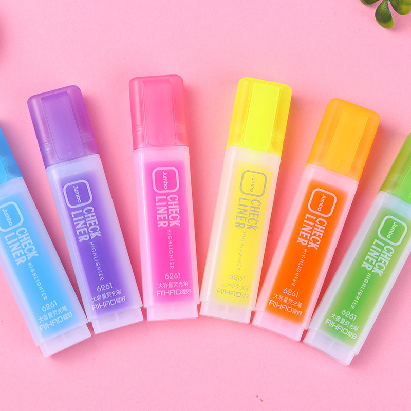 Kawaii kiemelő toll pasztell kréta jelölő japán fluoreszkáló toll Színes iskolai kellékek koreai írószerek nagykereskedelme