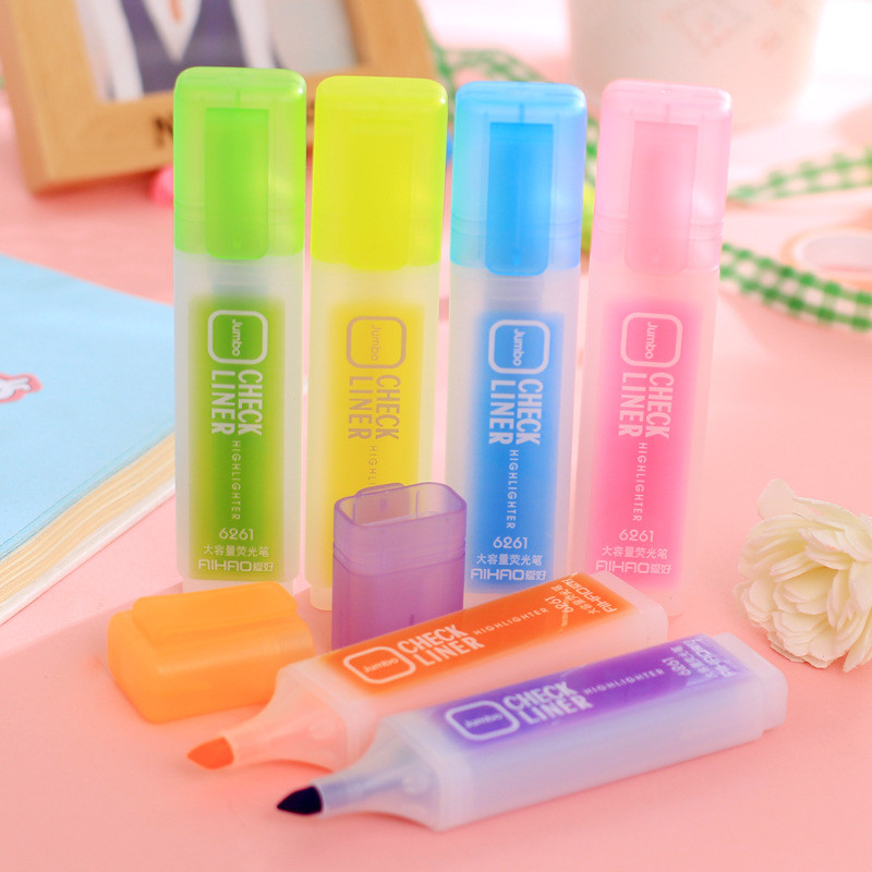 Kawaii kiemelő toll pasztell kréta jelölő japán fluoreszkáló toll Színes iskolai kellékek koreai írószerek nagykereskedelme