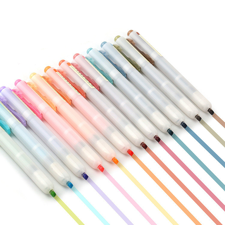 1db DS-805S sajtókiemelő Retro, cserélhető magjelölő 24 színű, opcionális iskolai irodaszer