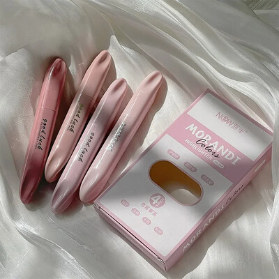 4db pasztell kiemelő készlet jelölő toll ajakrúzs design puha ecset hegy rajzoláshoz festéshez Irodai bélés Iskolai kellékek Kawaii