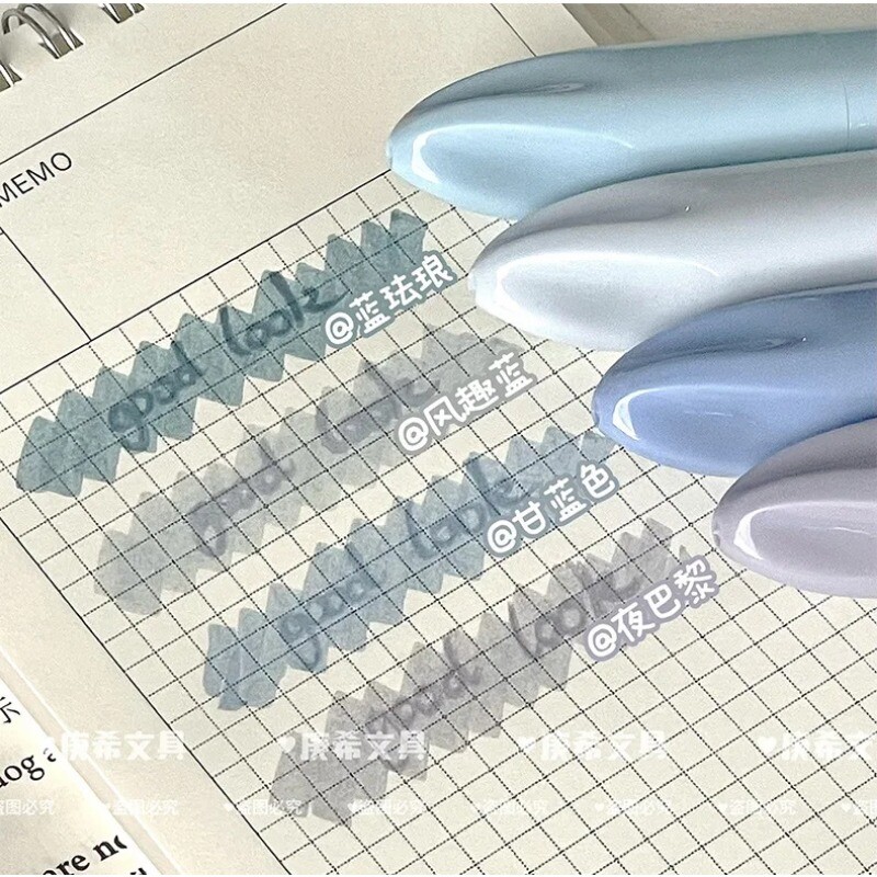 4db pasztell kiemelő készlet jelölő toll ajakrúzs design puha ecset hegy rajzoláshoz festéshez Irodai bélés Iskolai kellékek Kawaii