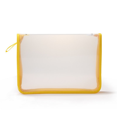 A5 A4-es cipzáras irattáska PVC PP csillogó átlátszó tároló rendszerező táska irattartó mappa tok táskák írószer tartó