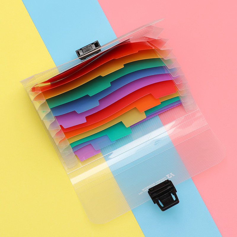 A6 műanyag hordozható irattartó mappa bővítő pénztárca számla nyugta iratrendező irodai tárolótáska mappák irattári termékek