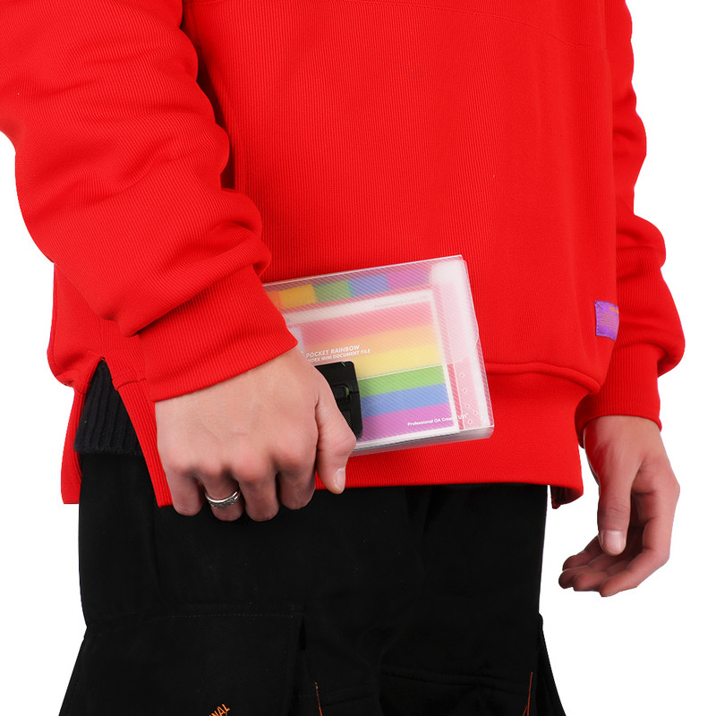 A6 műanyag hordozható irattartó mappa bővítő pénztárca számla nyugta iratrendező irodai tárolótáska mappák irattári termékek