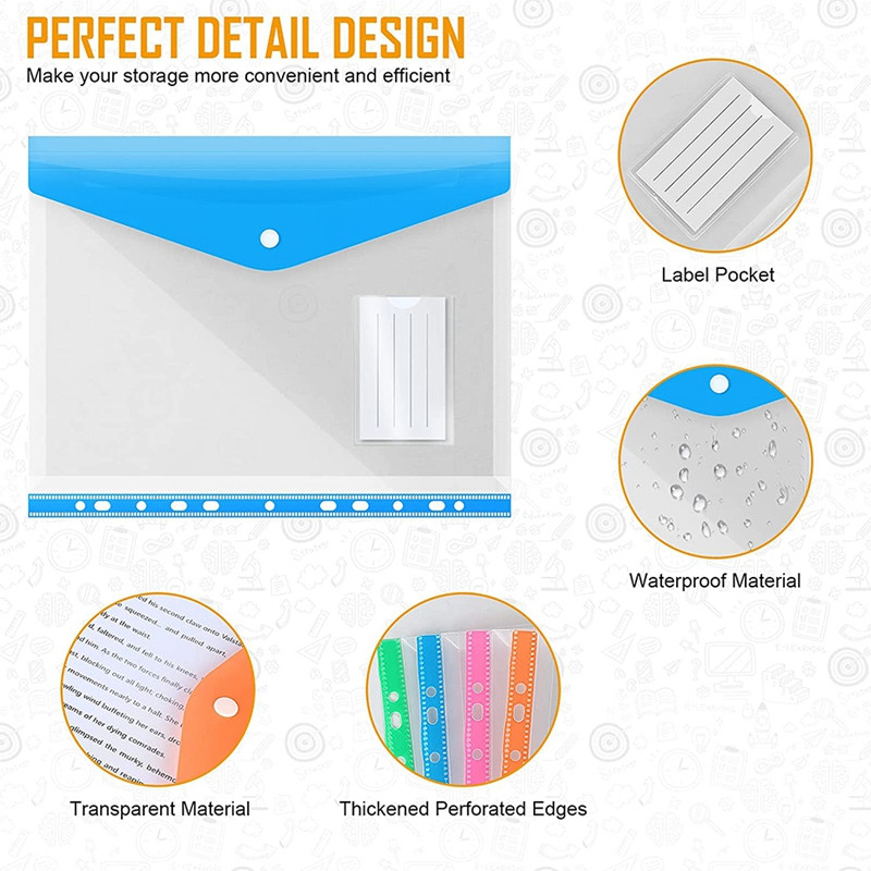 A4-es poli reszelő mappa alsó borítékkal Pénztárca irattáska kibővülő mappa a dokumentumokhoz Asztalrendező Irodai tanszerek
