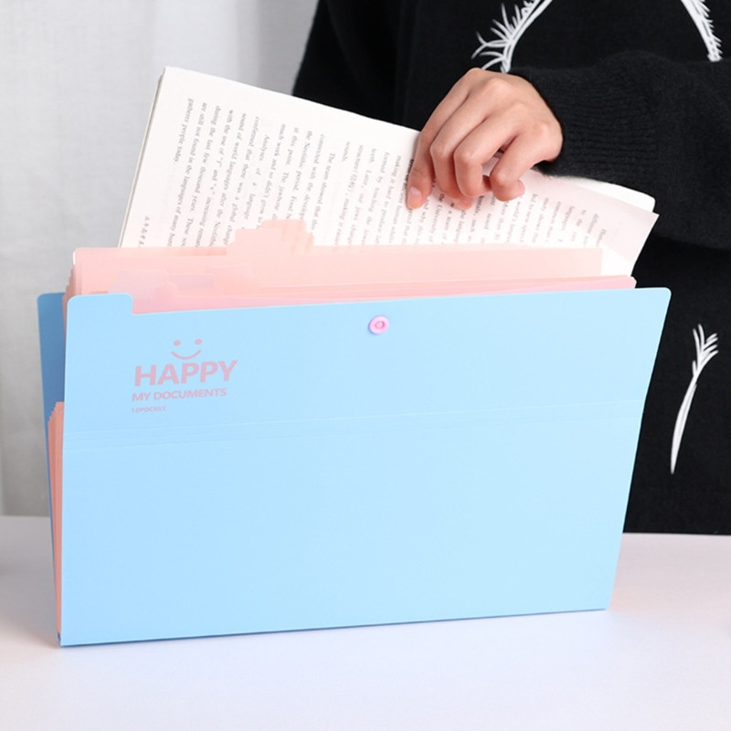 Dokumentų tvarkyklės Akordeonai Išplečiamas failų aplankas Happy Face File Organizer