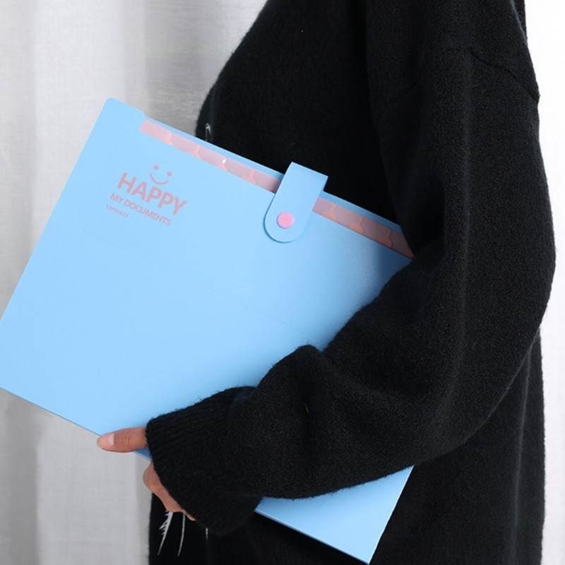 Dokumentų tvarkyklės Akordeonai Išplečiamas failų aplankas Happy Face File Organizer