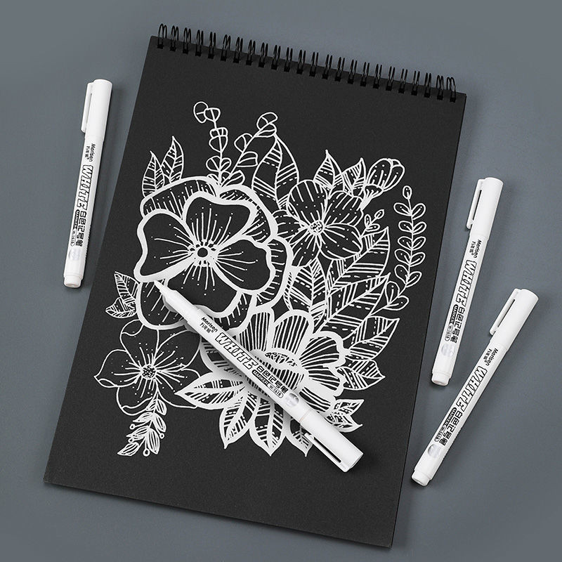 2/3/5 бр. Бели маркери 2,0 mm Маслена водоустойчива бяла гел химикалка Направи си сам Маркери за скициране на графити Канцеларски материали Wrting Училищни пособия