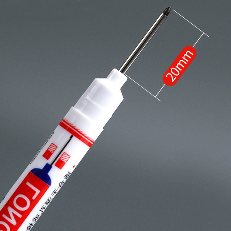 Višenamjenska 20 mm duga olovka s perom za perforaciju za metalno drvo Perforirana olovka s dubokim rupama Vodootporna kupaonska drvena dekoracija