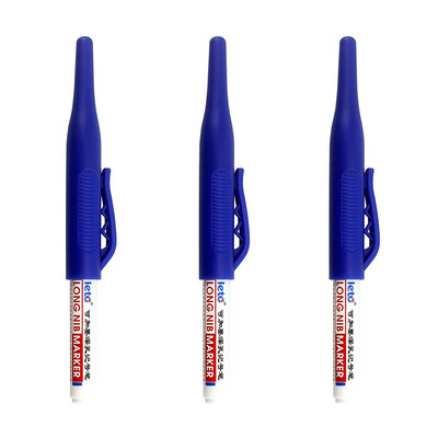 1/3 бр. 32MM маркери с дълга глава с голям капацитет, глава с дълбоки дупки Водоустойчиви четирицветни маркери за метални дървообработващи артикули