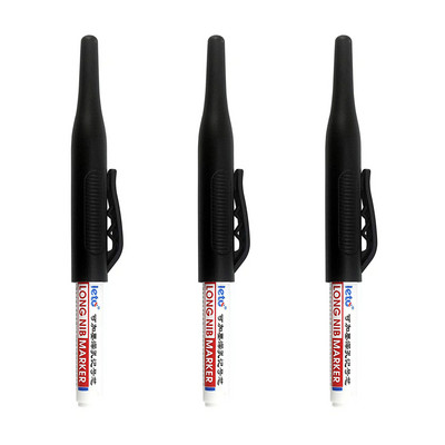 1/3 бр. 32MM маркери с дълга глава с голям капацитет, глава с дълбоки дупки Водоустойчиви четирицветни маркери за метални дървообработващи артикули