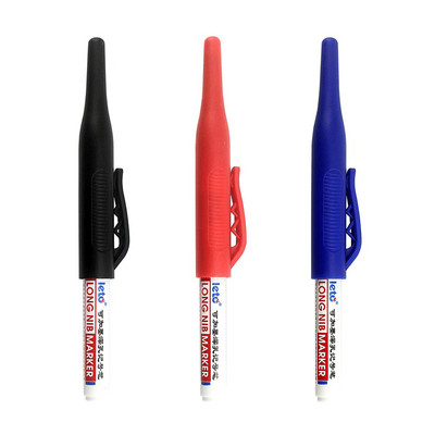 1/3 бр. 32MM маркери с дълга глава с голям капацитет, глава с дълбоки дупки Водоустойчиви четирицветни маркери за метални дървообработващи артикули