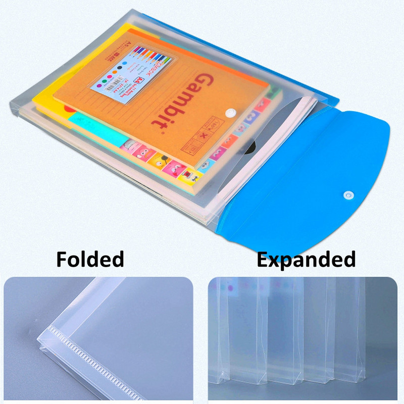 Α4 τσάντα αρχείου Διαφανές πλαστικό Αποθήκευση εγγράφων Πολύχρωμο φάκελος αρχειοθέτησης Οργάνωση φακέλων τσέπης Σχολικά είδη γραφείου