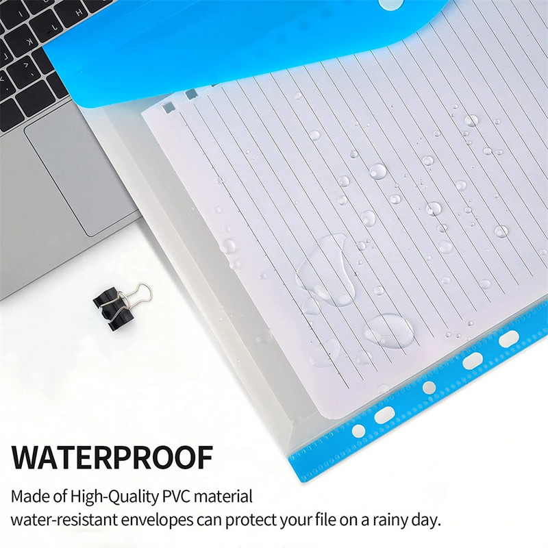 Α4 τσάντα αρχείου Διαφανές πλαστικό Αποθήκευση εγγράφων Πολύχρωμο φάκελος αρχειοθέτησης Οργάνωση φακέλων τσέπης Σχολικά είδη γραφείου