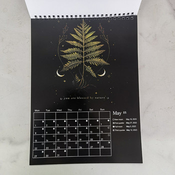 Το σεληνιακό ημερολόγιο 12 X 8 ιντσών Dark Forest 2024 περιέχει 12 πρωτότυπες εικονογραφήσεις καθ\' όλη τη διάρκεια του έτους, 12 μηνιαίες πολύχρωμες