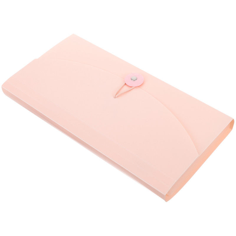 Папка Чанта за органи B6 Акордеон Държач за банкноти Органайзер Пластмасов купон Карти Чантичка с джобове Разписки Офис