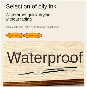 3/6 τεμ./Σετ μαρκαδόρο μόνιμου μαρκαδόρου Fine Point Waterproof Ink Thin Nib Crude Nib Μαύρο Μπλε Κόκκινο Μελάνι 1,5 χιλιοστών Λεπτόχρωμο μαρκαδόρο