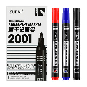 3/6 τεμ./Σετ μαρκαδόρο μόνιμου μαρκαδόρου Fine Point Waterproof Ink Thin Nib Crude Nib Μαύρο Μπλε Κόκκινο Μελάνι 1,5 χιλιοστών Λεπτόχρωμο μαρκαδόρο