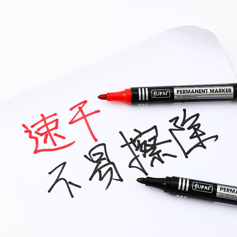 3/6 db/szett tartós jelölőtoll, finom pontú vízálló tinta vékony hegyű nyers tollhegy fekete kék piros tinta 1,5 mm-es finom színű jelölőtoll