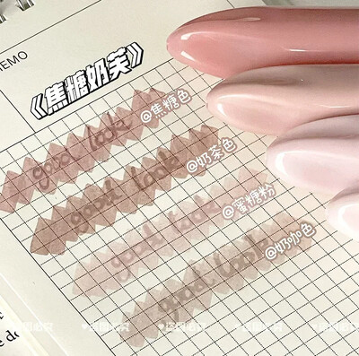 4 τμχ/σετ Simplicity Gradient Color Series Paint Marker Fashion Stationery Λέξεις κλειδιά Σημαντικό μαρκαδόρο Lovely Scrapbook Pen