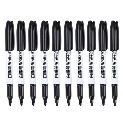 10 DB Színes jelölő tábla toll fekete fehér jelölők iskolai kellékek gyermek rajztoll Escola Office