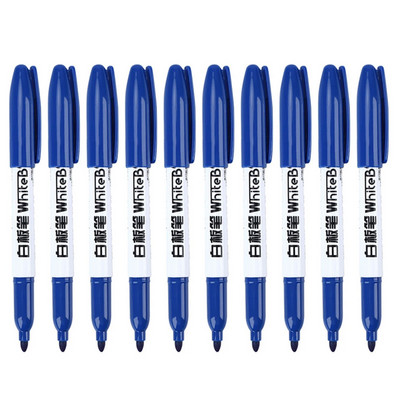 10 DB Színes jelölő tábla toll fekete fehér jelölők iskolai kellékek gyermek rajztoll Escola Office