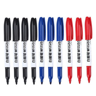 10 DB Színes jelölő tábla toll fekete fehér jelölők iskolai kellékek gyermek rajztoll Escola Office