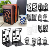 Книгодържатели с шарки на дърво Декоративни книгоразделители с дървета за домашен офис Здрави железни книгоразделители за рафтове Уникален модел на дърво за училище