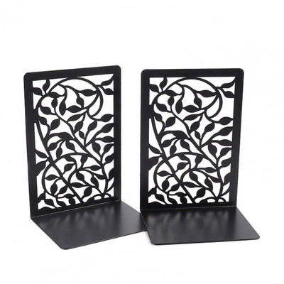 Книгодържатели с шарки на дърво Декоративни книгоразделители с дървета за домашен офис Здрави железни книгоразделители за рафтове Уникален модел на дърво за училище