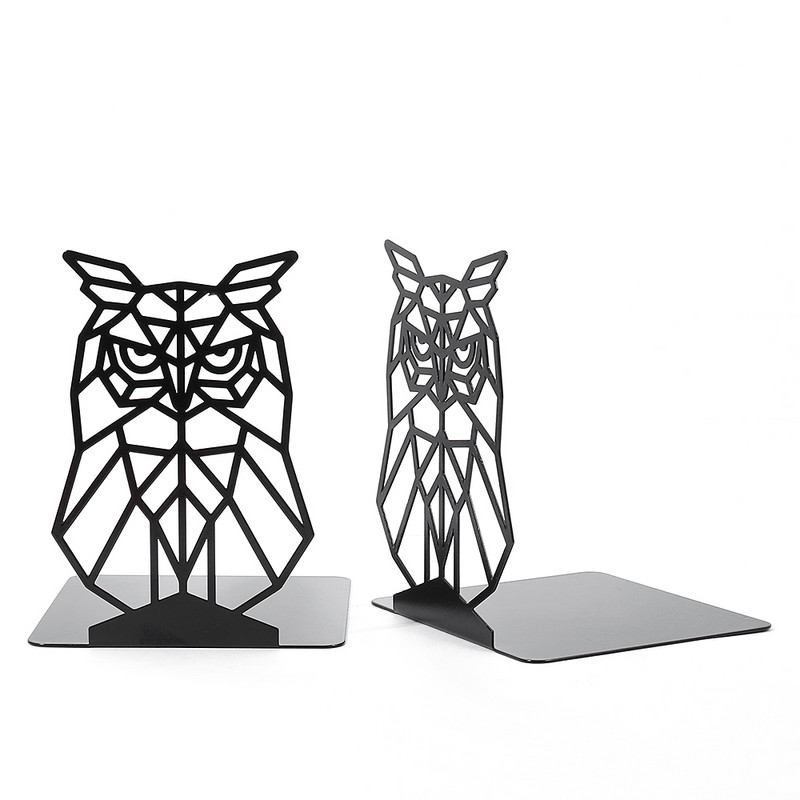 Wise Owl könyvvégek polcokhoz Vas könyvtartók Duty könyvvégek nehéz könyvrendezőhöz Könyves könyvtartó állvány polc