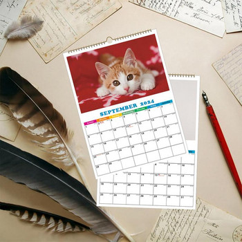 2024 Ημερολόγιο Σκύλων για Τοίχο Αστείο Καθημερινό Ημερολόγιο Γάτας Α4 Ημερολόγιο Τοίχου Ημερολόγιο Σκύλων Καθημερινή διακόσμηση τοίχου για κοιτώνα διαμερίσματος