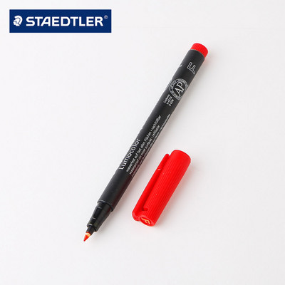 Staedtler Lumocolor 313/317/318 Μόνιμος δείκτης S/M/F Felt Tip Αδιάβροχο Μαύρο Μπλε Πράσινο Κόκκινο μελάνι για CD Graffiti Metal Glass