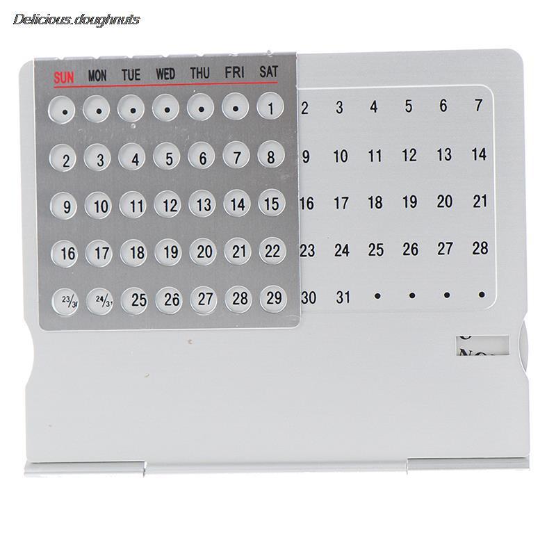 1 τμχ Μεταλλική κατασκευή 100 Χρόνια Διαρκή Ημερολόγιο Αναλώσιμα γραφείου