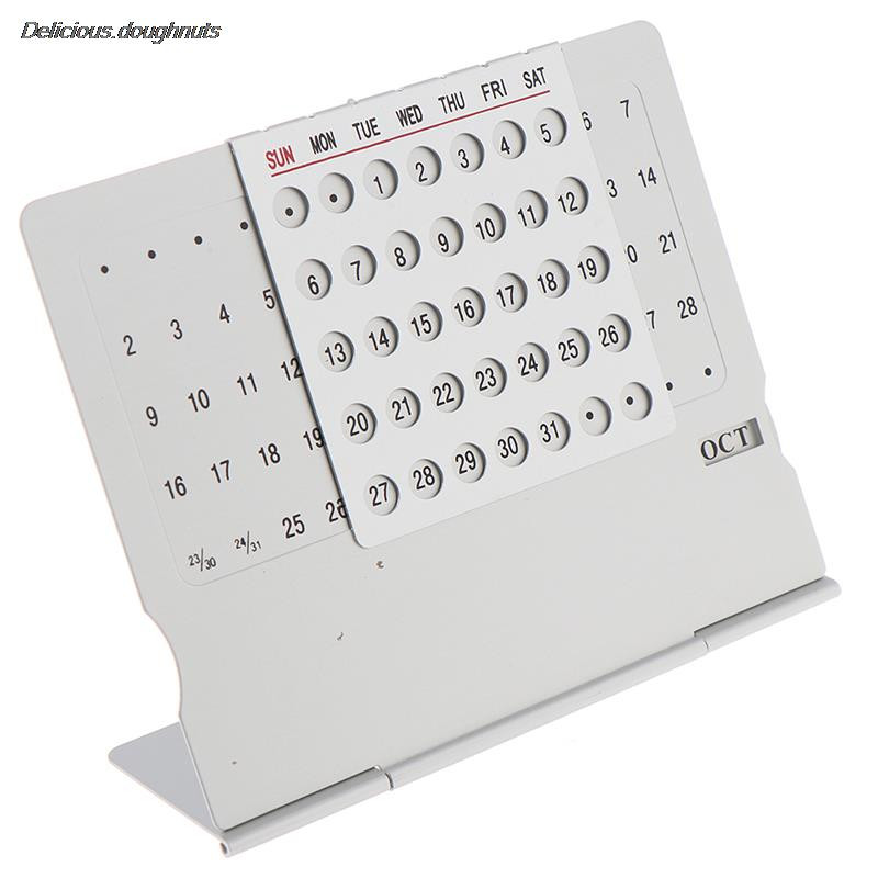 1 τμχ Μεταλλική κατασκευή 100 Χρόνια Διαρκή Ημερολόγιο Αναλώσιμα γραφείου