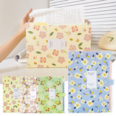 Α4 φακέλου Dutton File Bag File Bag Floral Six/Eight Cells Organ Bag μεγάλης χωρητικότητας Κορεατικά απλά χαρτικά γραφείου