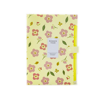 Α4 φακέλου Dutton File Bag File Bag Floral Six/Eight Cells Organ Bag μεγάλης χωρητικότητας Κορεατικά απλά χαρτικά γραφείου