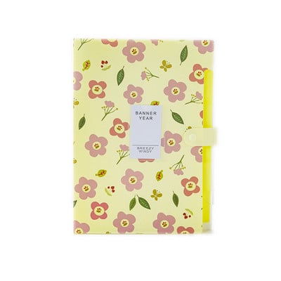 Α4 φακέλου Dutton File Bag File Bag Floral Six/Eight Cells Organ Bag μεγάλης χωρητικότητας Κορεατικά απλά χαρτικά γραφείου