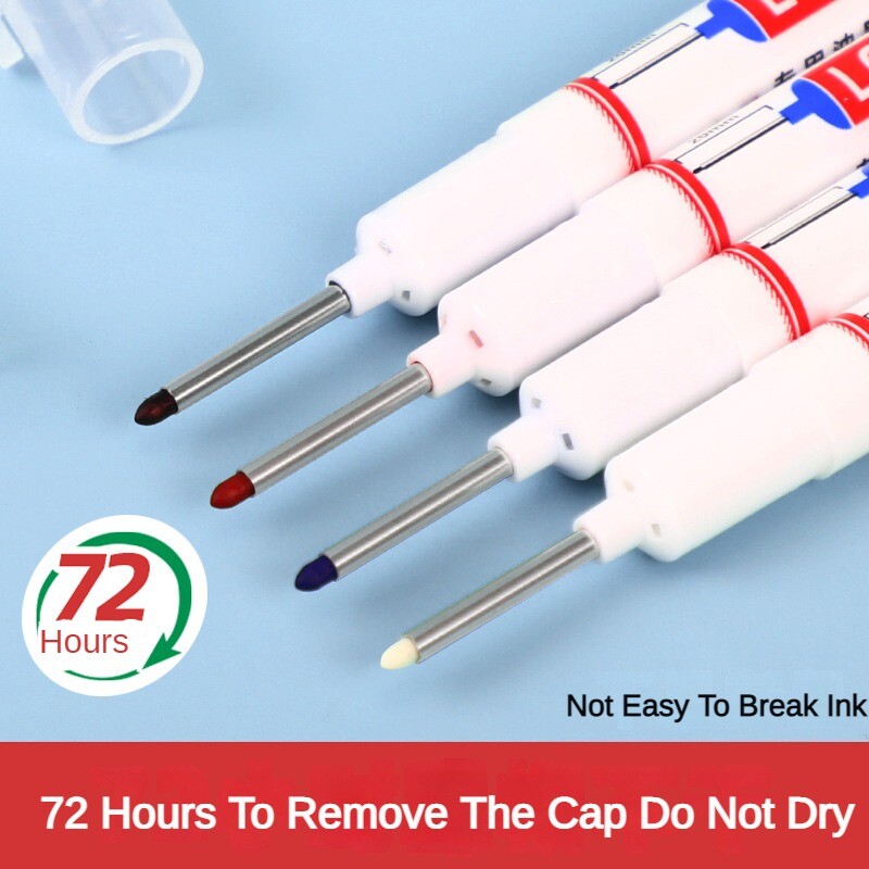 1/5 ΤΕΜ/Σετ Μαρκαδόροι μακράς κεφαλής Διακόσμηση Ξυλουργικής Μπάνιου Πολυχρηστικός μαρκαδόρος Πέννες με βαθιές τρύπες Μαρκαδόρος ζωγραφικής προμήθειες τέχνης