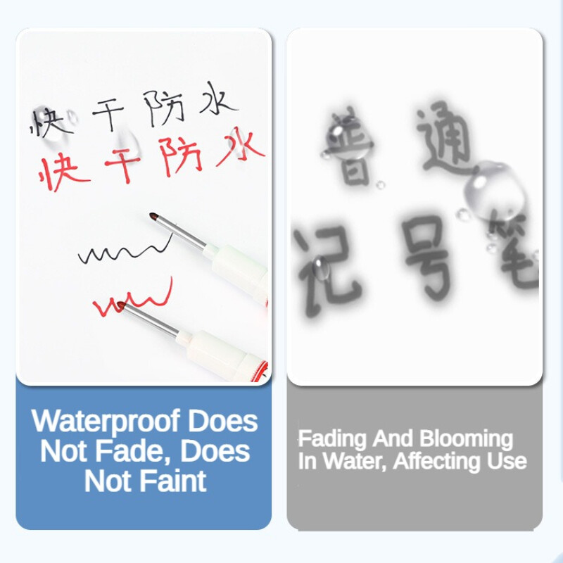 1/5 ΤΕΜ/Σετ Μαρκαδόροι μακράς κεφαλής Διακόσμηση Ξυλουργικής Μπάνιου Πολυχρηστικός μαρκαδόρος Πέννες με βαθιές τρύπες Μαρκαδόρος ζωγραφικής προμήθειες τέχνης