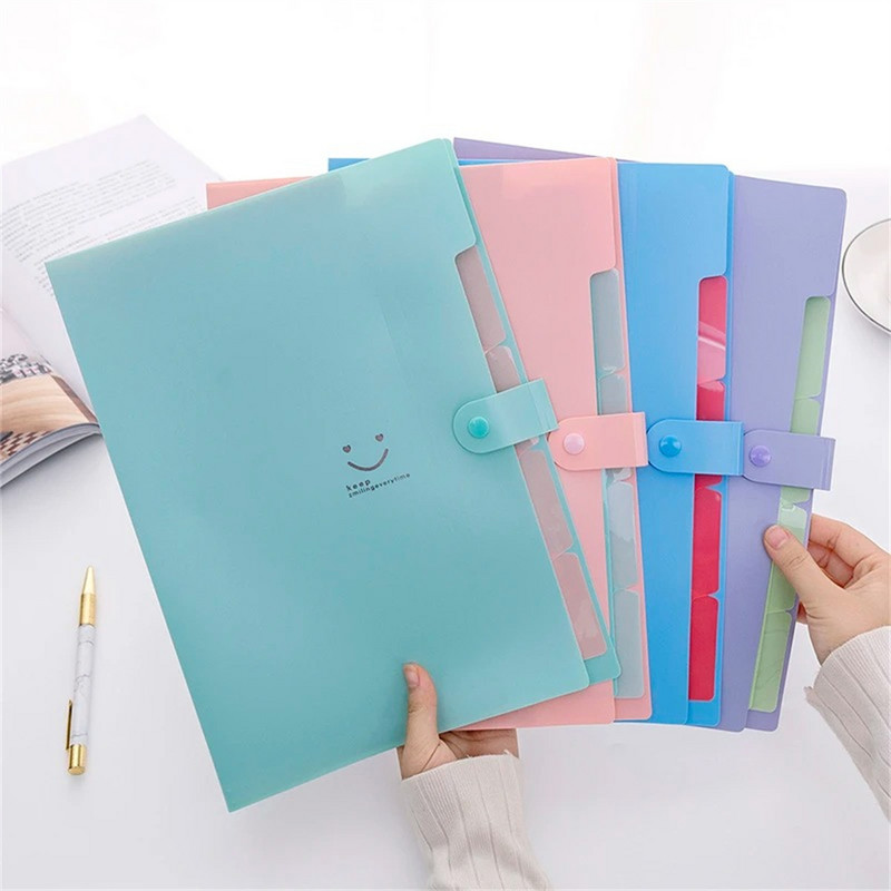 A4-es kibontható fájlmappa 5 zsebes harmonika iratrendező műanyag portfólió harmonika mappa Napló Irodai tanszerek