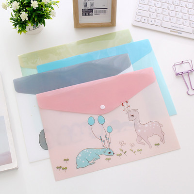 Vintage Dots Flower Face Series A4 Документи Чанта за файлове Сладка анимационна папка с файлове Файлове за канцеларски материали Производствени папки Портфолио