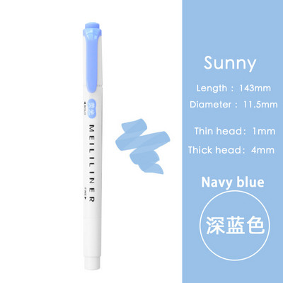 Világosszürke jelölőtoll kétfejű vízbázisú színes toll diákjelölő irodai világos színű kiemelő toll diáktoll irodai toll