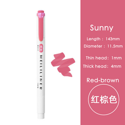 Világosszürke jelölőtoll kétfejű vízbázisú színes toll diákjelölő irodai világos színű kiemelő toll diáktoll irodai toll