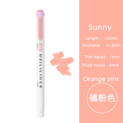 Világosszürke jelölőtoll kétfejű vízbázisú színes toll diákjelölő irodai világos színű kiemelő toll diáktoll irodai toll