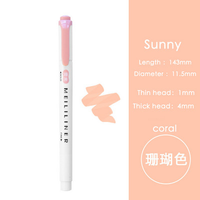 Világosszürke jelölőtoll kétfejű vízbázisú színes toll diákjelölő irodai világos színű kiemelő toll diáktoll irodai toll