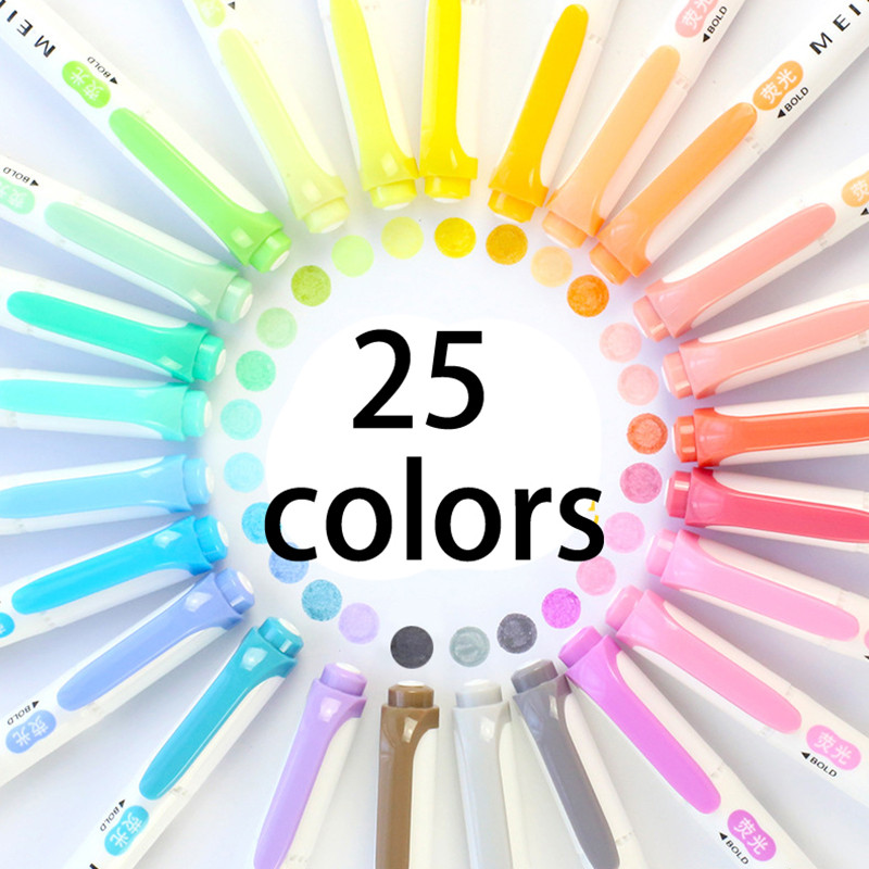 Világosszürke jelölőtoll kétfejű vízbázisú színes toll diákjelölő irodai világos színű kiemelő toll diáktoll irodai toll