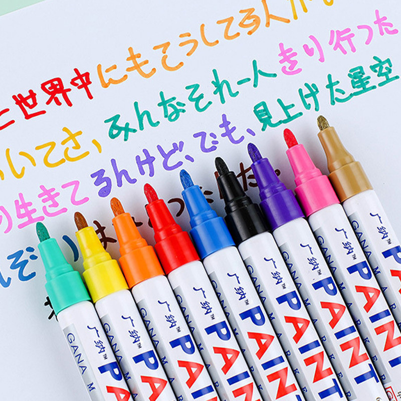 1 db vízálló olaj alapú jelölő színes tartós festékjelölő barkácsalbum Graffiti javítófesték jelölő